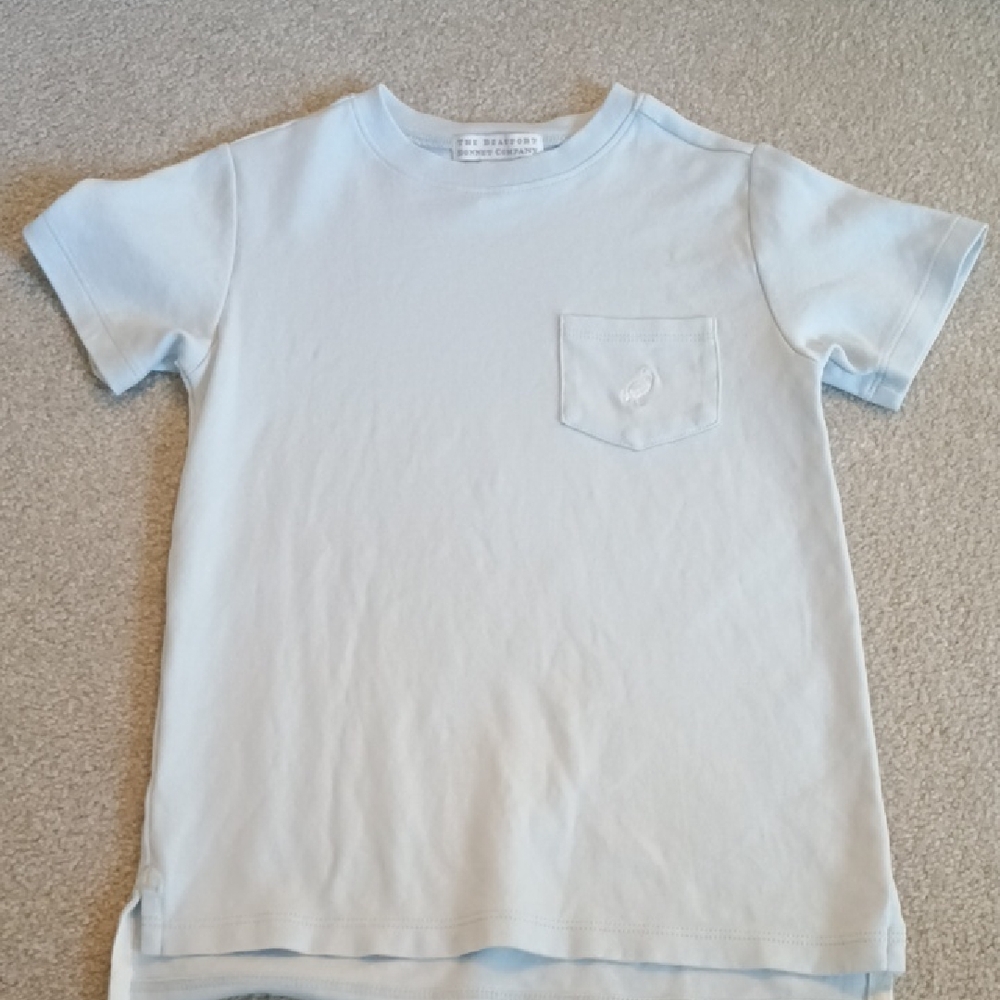 The Beaufort Bonnet Company Sky Blue Pocket Tee